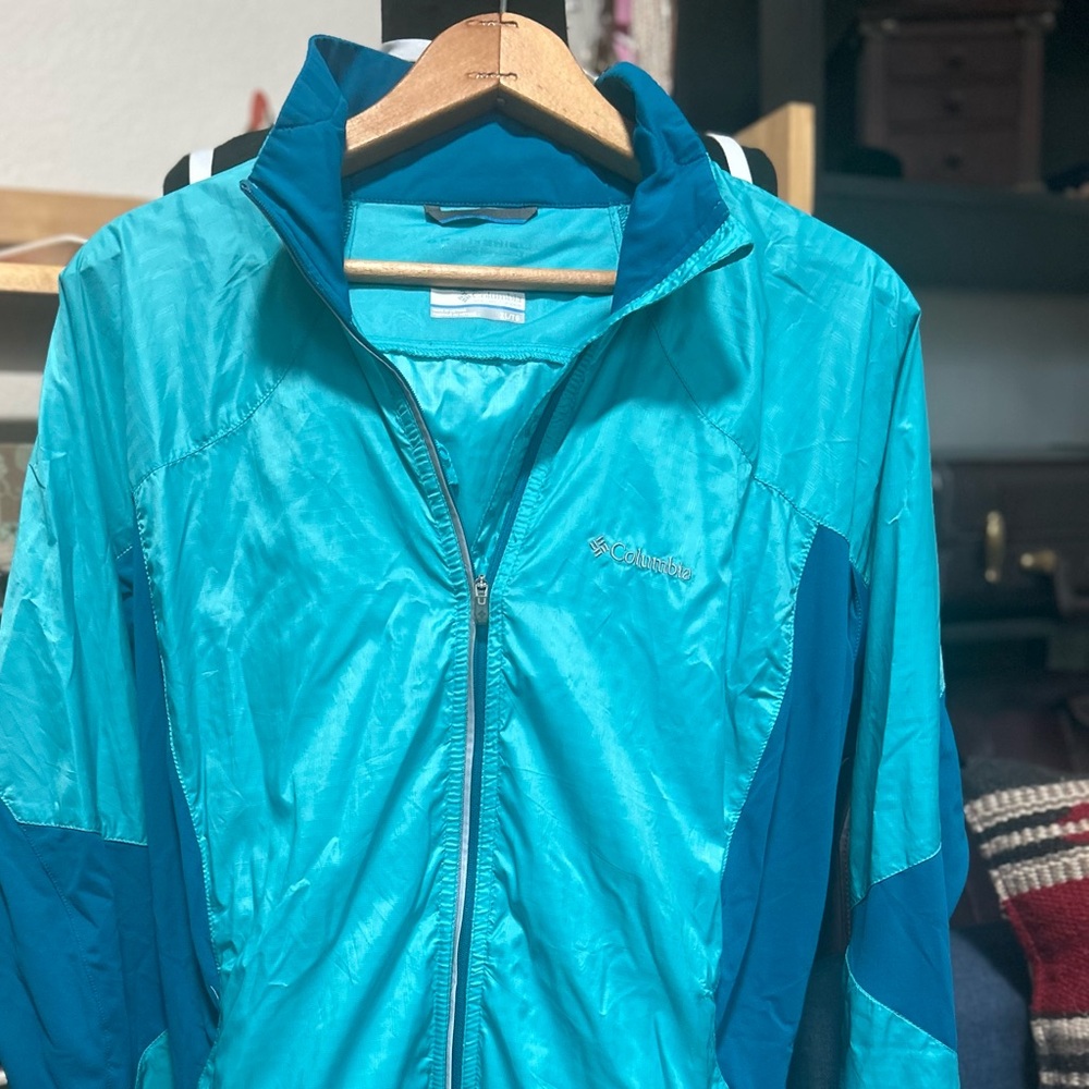 Columbia Women's Teal and Blue Jacket